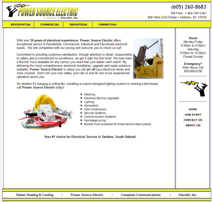 Power Source Electric Website Power Source Electric Website