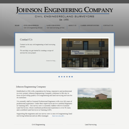 Johnson Engineering Company Website