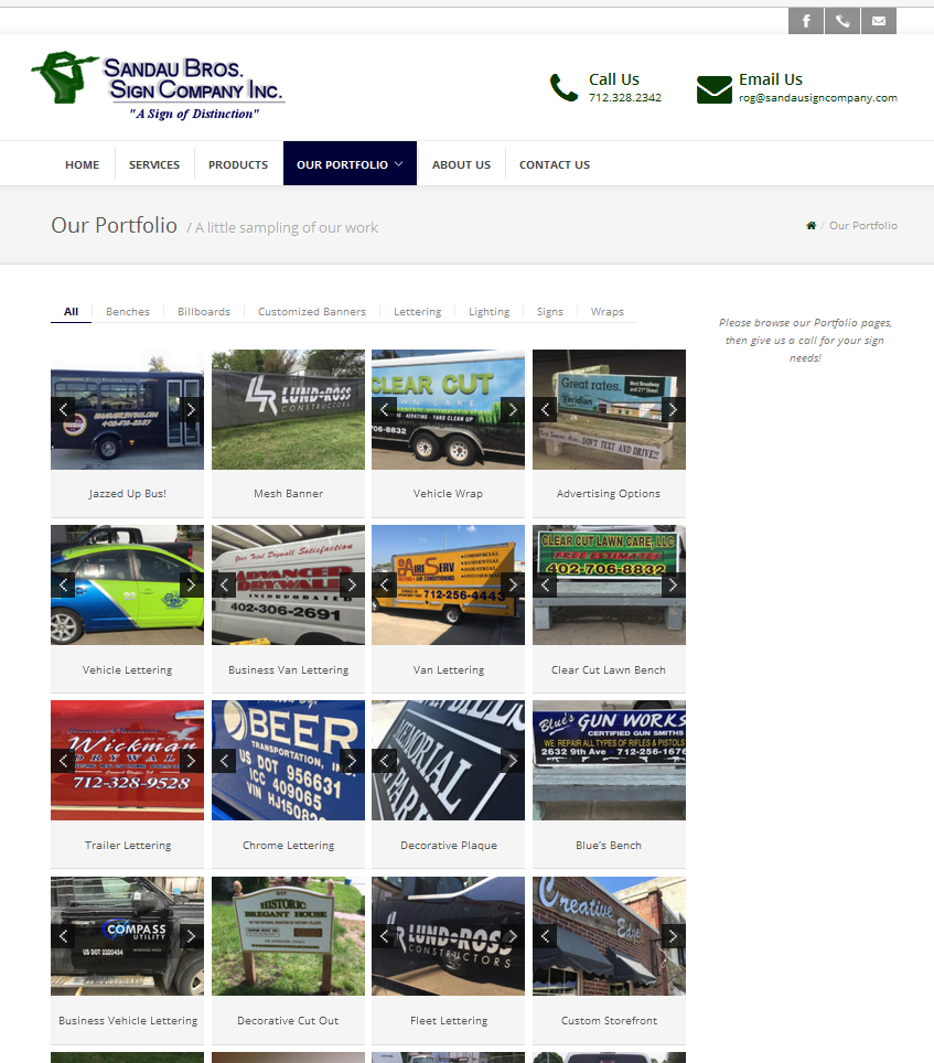 Sandau Bros Sign Company Website