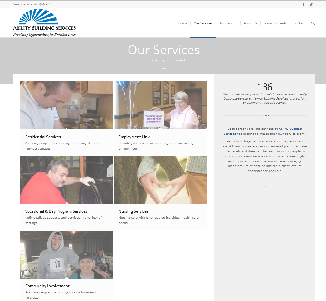 Ability Building Services Website
